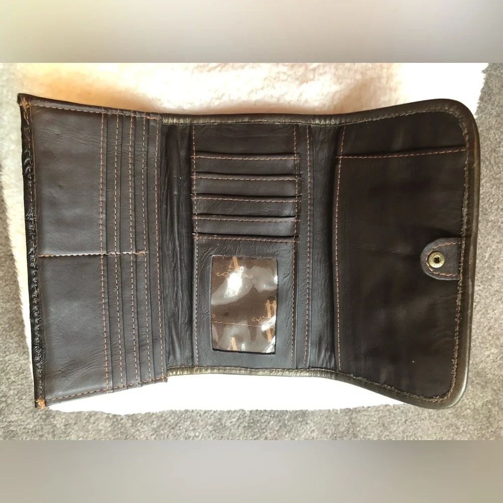 American West NWOT tri-fold leather wallet - Picture 6 of 12